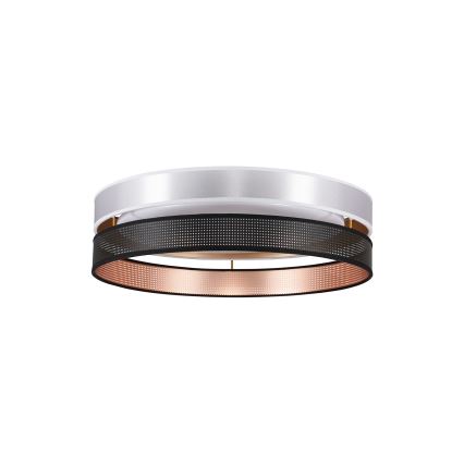 Duolla - Iluminação de teto LED ROLLER DUO SHINY LED/24W/230V diâmetro 45 cm prateado/preto