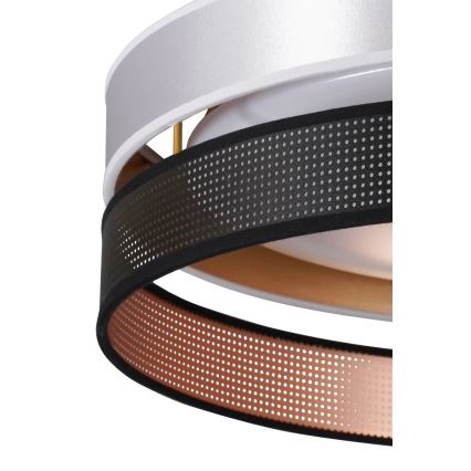 Duolla - Iluminação de teto LED ROLLER DUO SHINY LED/24W/230V diâmetro 45 cm prateado/preto