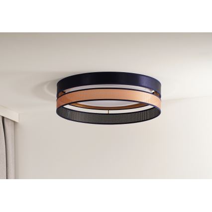 Duolla - Iluminação de teto LED ROLLER DUO SHINY LED/24W/230V diâmetro 45 cm azul/cobre