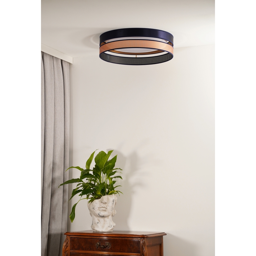 Duolla - Iluminação de teto LED ROLLER DUO SHINY LED/24W/230V diâmetro 45 cm azul/cobre