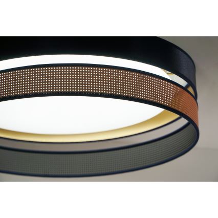 Duolla - Iluminação de teto LED ROLLER DUO SHINY LED/24W/230V diâmetro 45 cm azul/cobre