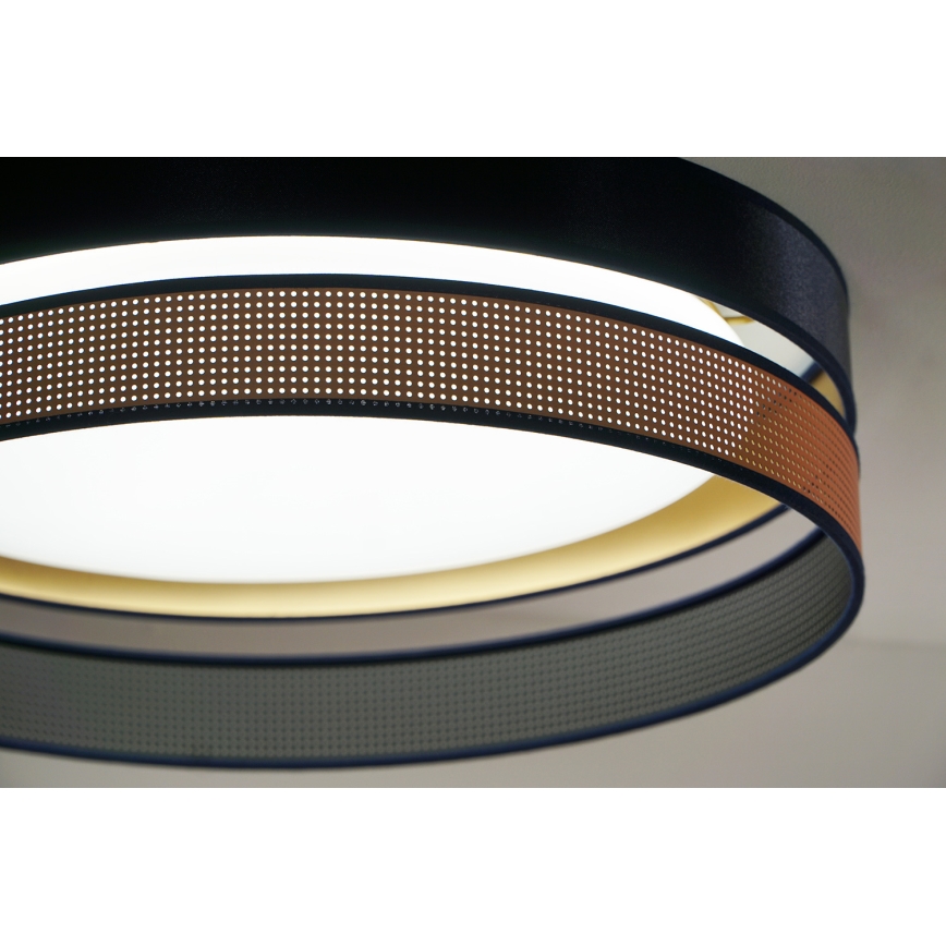 Duolla - Iluminação de teto LED ROLLER DUO SHINY LED/24W/230V diâmetro 45 cm azul/cobre