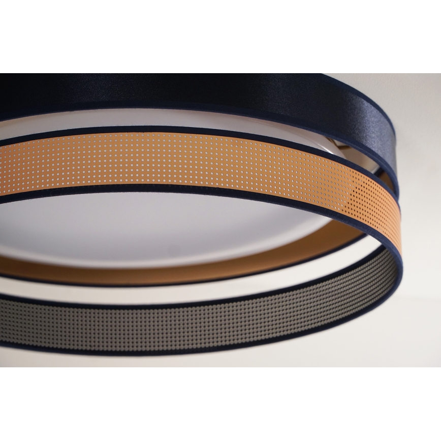 Duolla - Iluminação de teto LED ROLLER DUO SHINY LED/24W/230V diâmetro 45 cm azul/cobre