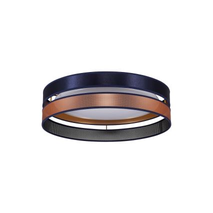 Duolla - Iluminação de teto LED ROLLER DUO SHINY LED/24W/230V diâmetro 45 cm azul/cobre