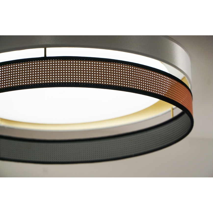 Duolla - Iluminação de teto LED ROLLER DUO SHINY LED/24W/230V diâmetro 45 cm branco/cobre