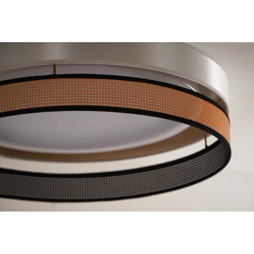 Duolla - Iluminação de teto LED ROLLER DUO SHINY LED/24W/230V diâmetro 45 cm branco/cobre
