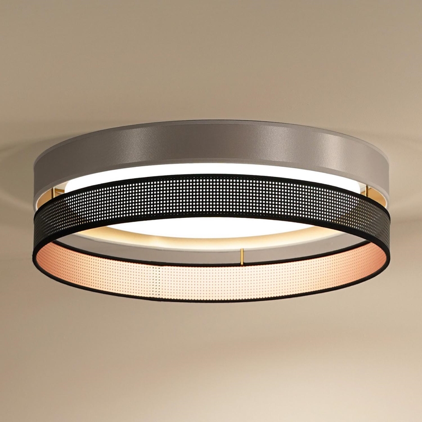 Duolla - Iluminação de teto LED ROLLER DUO SHINY LED/24W/230V diâmetro 45 cm prateado/preto