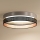 Duolla - Iluminação de teto LED ROLLER DUO SHINY LED/24W/230V diâmetro 45 cm prateado/preto
