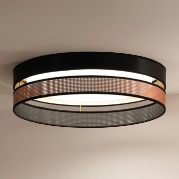 Duolla - Iluminação de teto LED ROLLER DUO SHINY LED/24W/230V diâmetro 45 cm preto/cobre