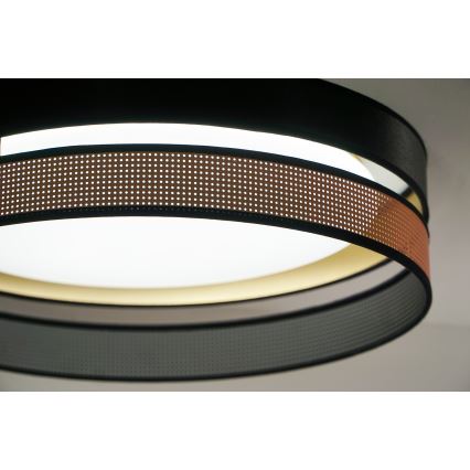 Duolla - Iluminação de teto LED ROLLER DUO SHINY LED/24W/230V diâmetro 45 cm preto/cobre