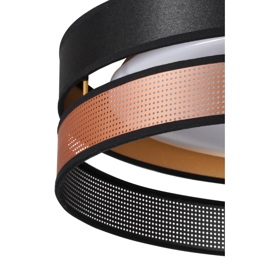 Duolla - Iluminação de teto LED ROLLER DUO SHINY LED/24W/230V diâmetro 45 cm preto/cobre