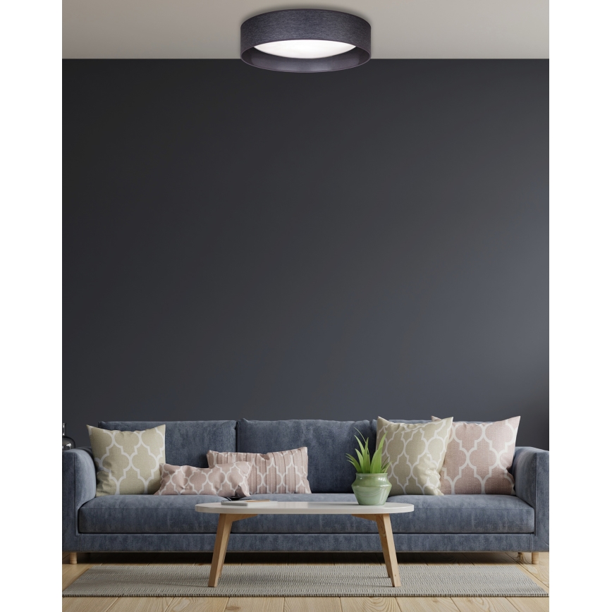 Duolla - Iluminação de teto LED ROLLER LED/24W/230V diâmetro 45 cm antracite