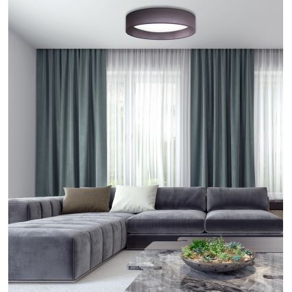 Duolla - Iluminação de teto LED ROLLER LED/24W/230V diâmetro 45 cm antracite