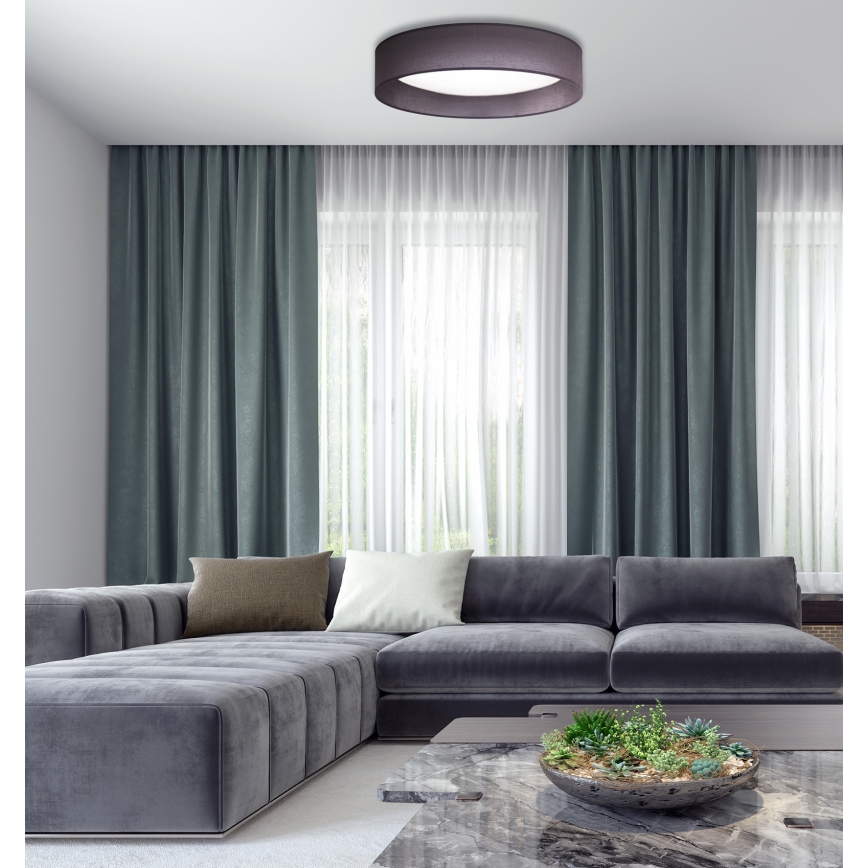 Duolla - Iluminação de teto LED ROLLER LED/24W/230V diâmetro 45 cm antracite