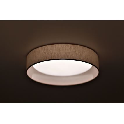Duolla - Iluminação de teto LED ROLLER LED/24W/230V diâmetro 45 cm bege