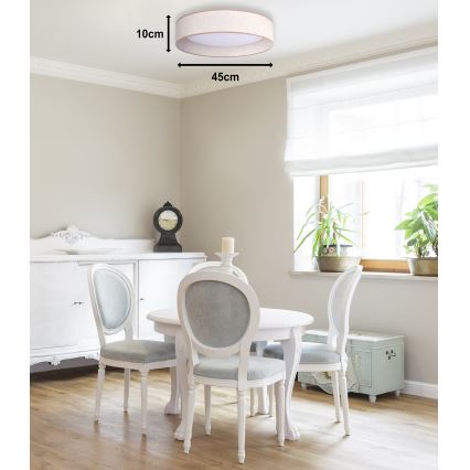 Duolla - Iluminação de teto LED ROLLER LED/24W/230V diâmetro 45 cm bege