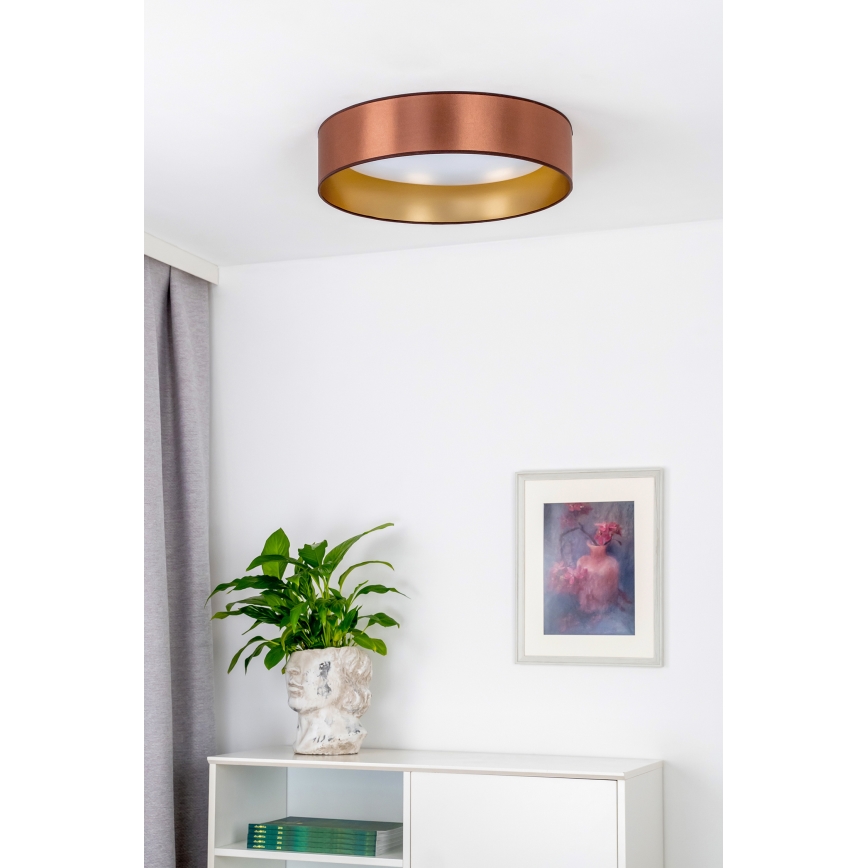Duolla - Iluminação de teto LED ROLLER LED/24W/230V diâmetro 45 cm cobre/dourado