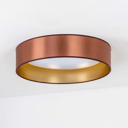 Duolla - Iluminação de teto LED ROLLER LED/24W/230V diâmetro 45 cm cobre/dourado