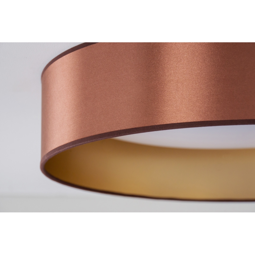 Duolla - Iluminação de teto LED ROLLER LED/24W/230V diâmetro 45 cm cobre/dourado