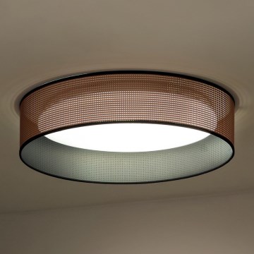 Duolla - Iluminação de teto LED ROLLER LED/24W/230V diâmetro 45 cm cobre/preto