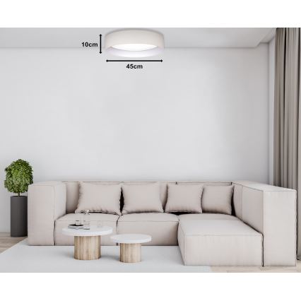 Duolla - Iluminação de teto LED ROLLER LED/24W/230V diâmetro 45 cm creme