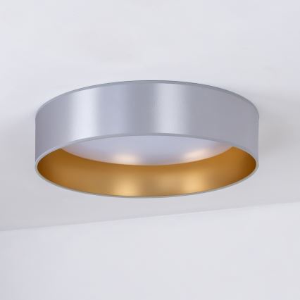 Duolla - Iluminação de teto LED ROLLER LED/24W/230V diâmetro 45 cm prateado/dourado