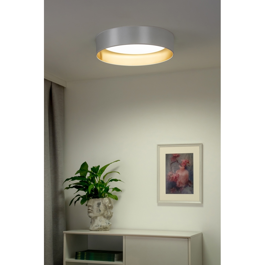 Duolla - Iluminação de teto LED ROLLER LED/24W/230V diâmetro 45 cm prateado/dourado