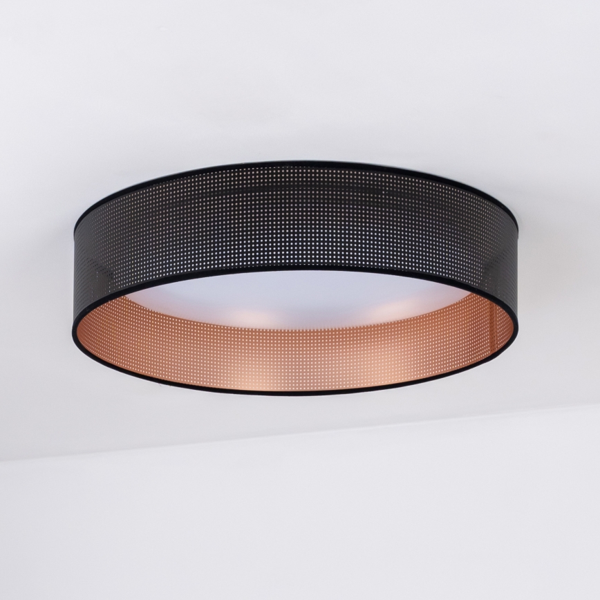 Duolla - Iluminação de teto LED ROLLER LED/24W/230V diâmetro 45 cm preto/cobre