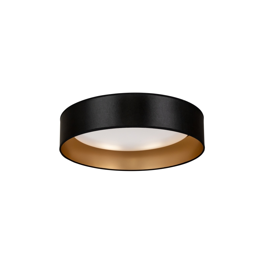 Duolla - Iluminação de teto LED ROLLER LED/24W/230V diâmetro 45 cm preto/dourado