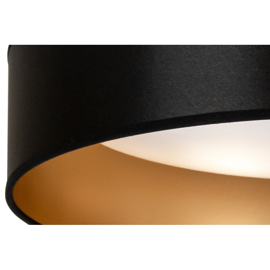 Duolla - Iluminação de teto LED ROLLER LED/24W/230V diâmetro 45 cm preto/dourado