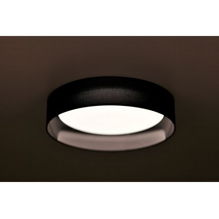 Duolla - Iluminação de teto LED ROLLER LED/24W/230V diâmetro 45 cm preto