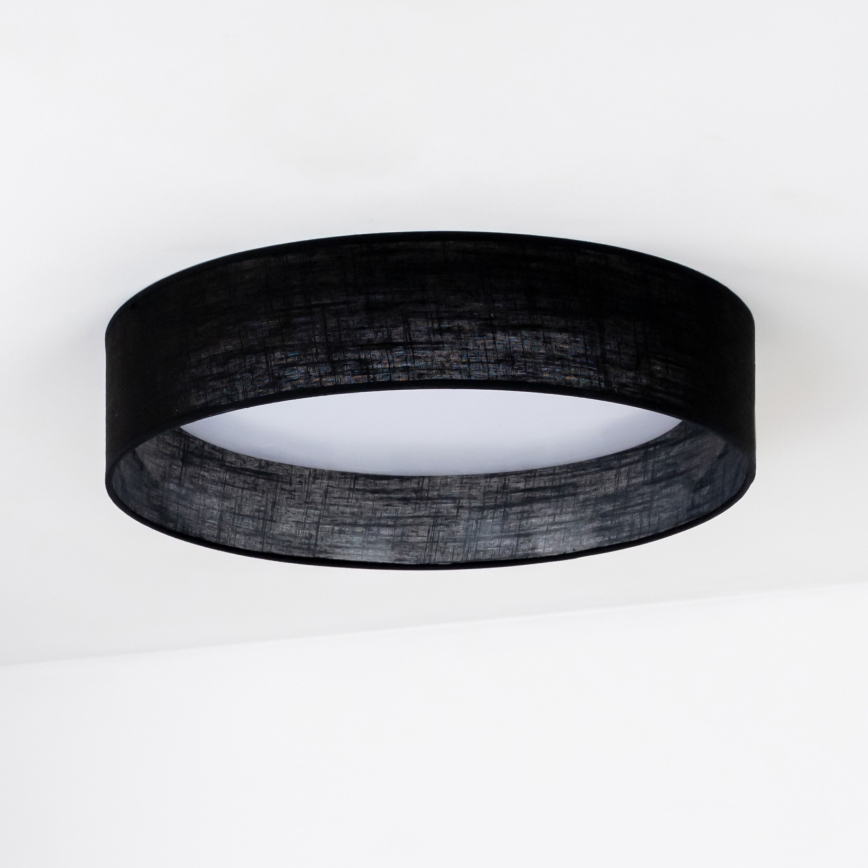 Duolla - Iluminação de teto LED ROLLER LED/24W/230V diâmetro 45 cm preto