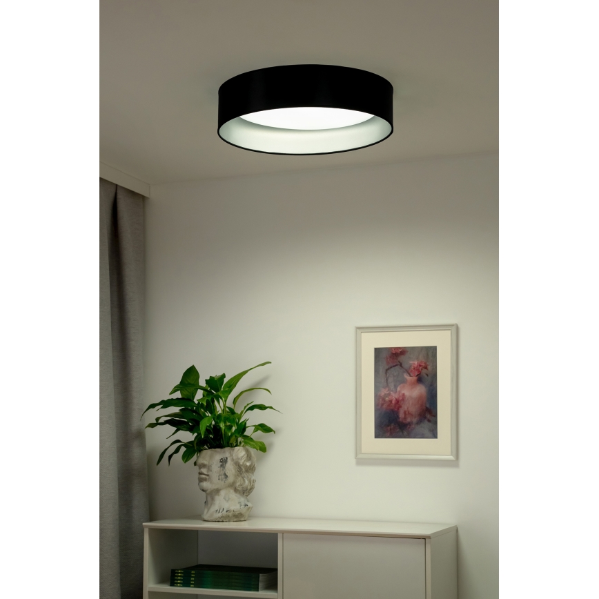 Duolla - Iluminação de teto LED ROLLER LED/24W/230V diâmetro 45 cm preto/prateado