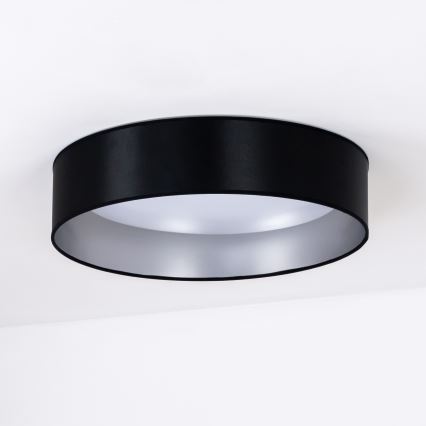 Duolla - Iluminação de teto LED ROLLER LED/24W/230V diâmetro 45 cm preto/prateado