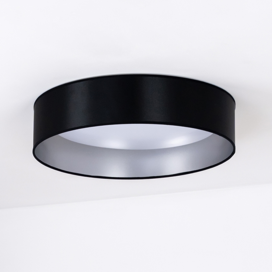 Duolla - Iluminação de teto LED ROLLER LED/24W/230V diâmetro 45 cm preto/prateado