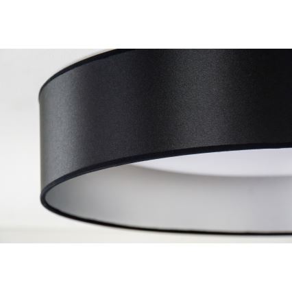 Duolla - Iluminação de teto LED ROLLER LED/24W/230V diâmetro 45 cm preto/prateado