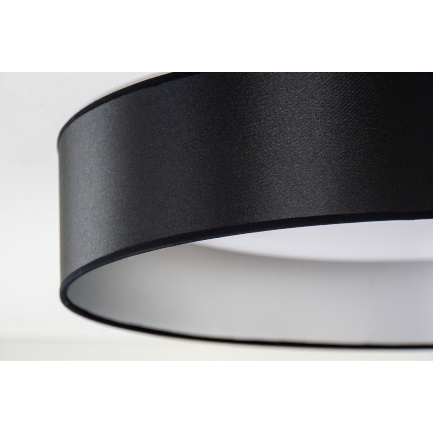 Duolla - Iluminação de teto LED ROLLER LED/24W/230V diâmetro 45 cm preto/prateado