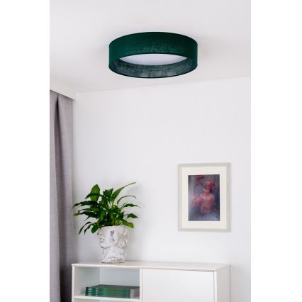 Duolla - Iluminação de teto LED ROLLER LED/24W/230V diâmetro 45 cm verde
