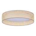 Duolla - Iluminação de teto LED ROLLER LED/24W/230V diâmetro 45 cm vime