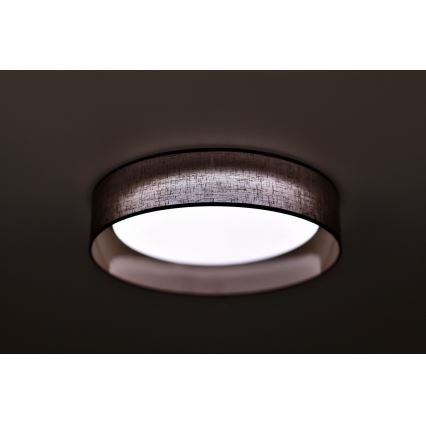 Duolla - Iluminação de teto LED ROLLER LED/24W/230V escuro diâmetro 45 cm castanho