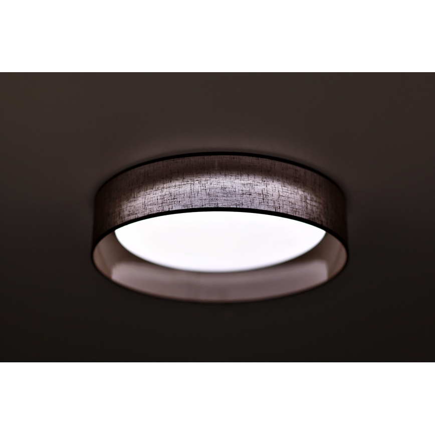 Duolla - Iluminação de teto LED ROLLER LED/24W/230V escuro diâmetro 45 cm castanho