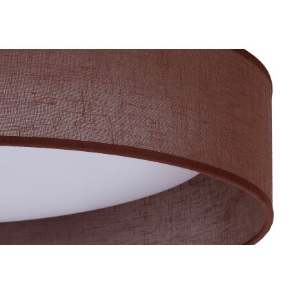 Duolla - Iluminação de teto LED ROLLER LED/24W/230V escuro diâmetro 45 cm castanho