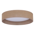 Duolla - Iluminação de teto LED ROLLER LED/24W/230V iluminação diâmetro 45 cm castanho
