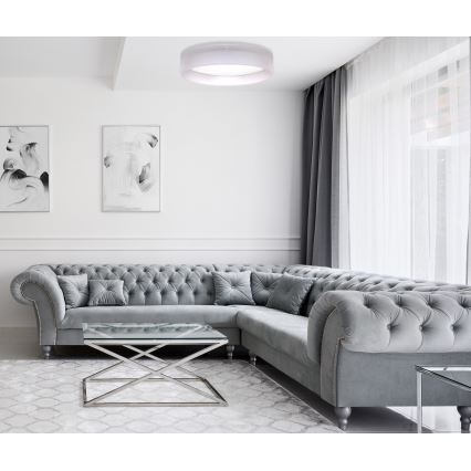 Duolla - Iluminação de teto LED ROLLER LED/24W/230V iluminação diâmetro 45 cm cinzento