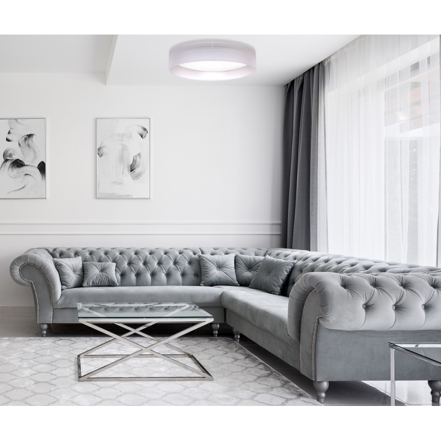 Duolla - Iluminação de teto LED ROLLER LED/24W/230V iluminação diâmetro 45 cm cinzento