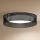 Duolla - Iluminação de teto LED ROLLER RATTAN LED/24W/230V diâmetro 45 cm preto