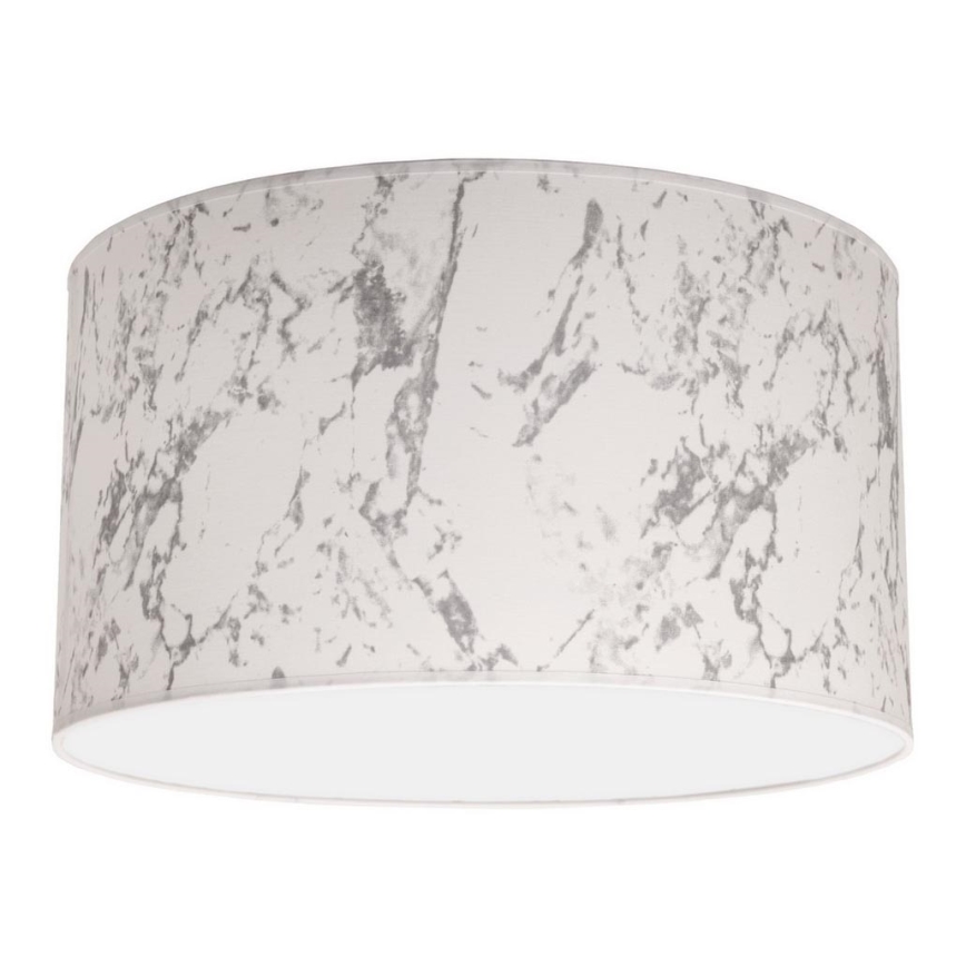 Duolla - Iluminação de teto MARBLE 1xE27/40W/230V diâmetro 45 cm branco/cinzento