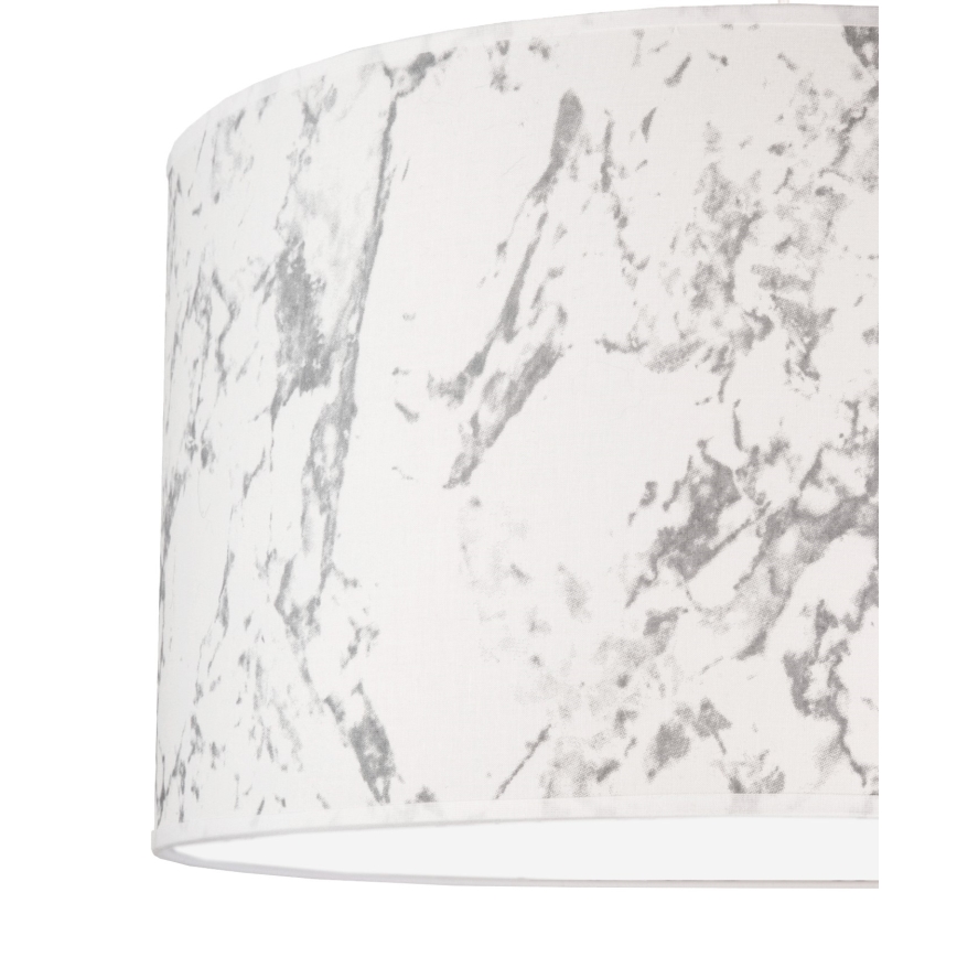 Duolla - Iluminação de teto MARBLE 1xE27/40W/230V diâmetro 45 cm branco/cinzento