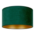Duolla - Iluminação de teto ROLLER 1xE27/15W/230V diâmetro 40 cm escuro verde/dourado