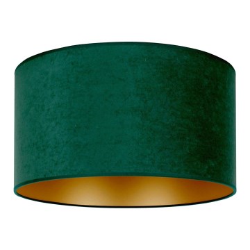 Duolla - Iluminação de teto ROLLER 1xE27/15W/230V diâmetro 40 cm escuro verde/dourado